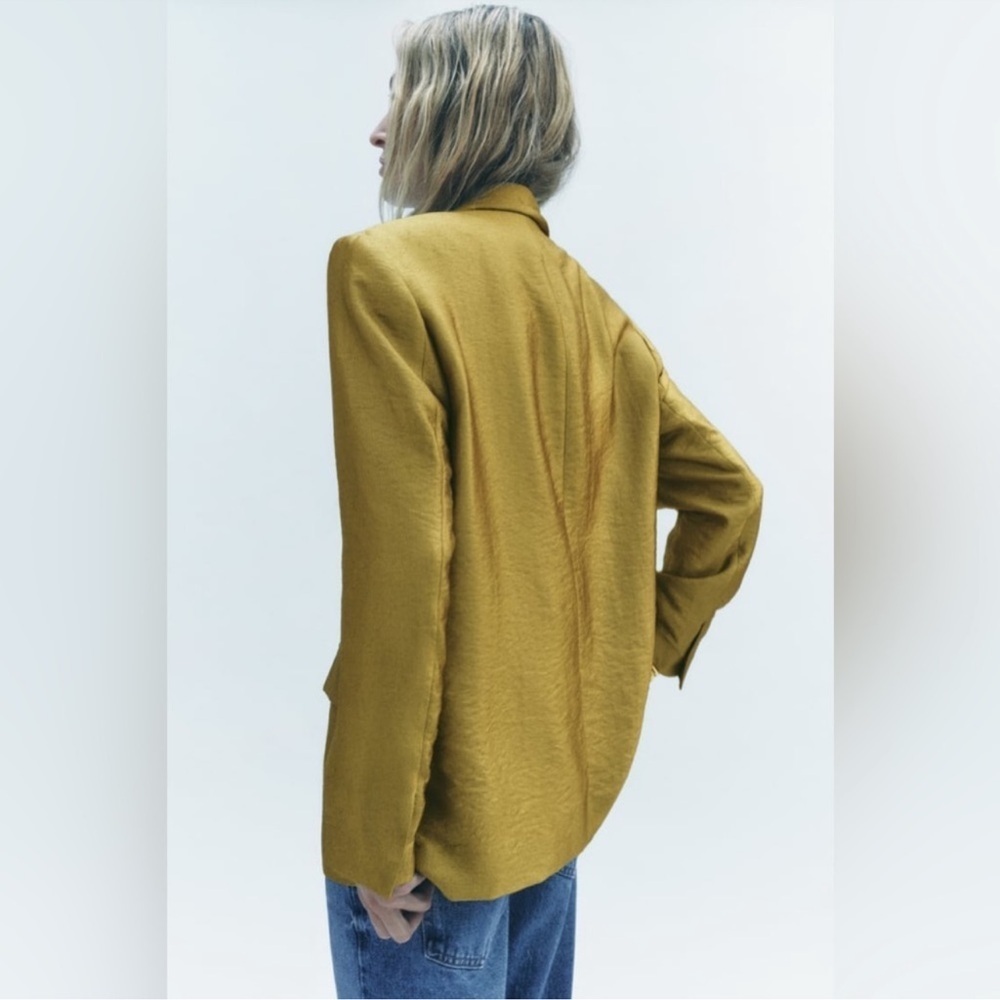 ZARA Gold Straight Cut Blazer, M
NWOT - Picture 14 of 16